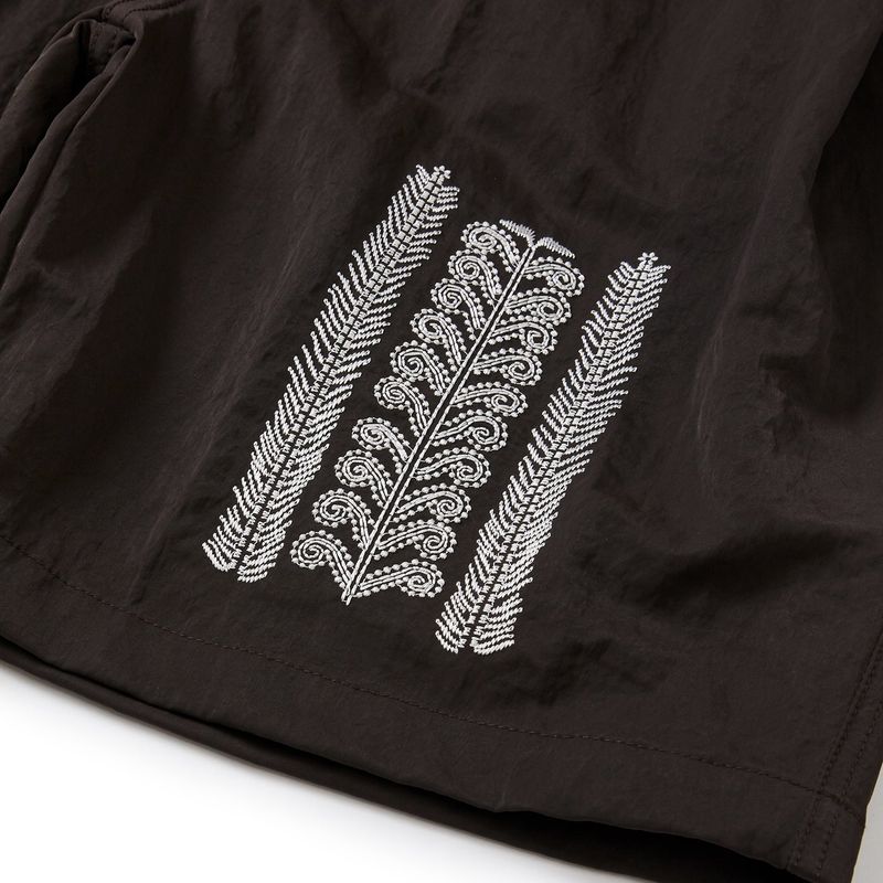 Fern nylon shorts / Brown
