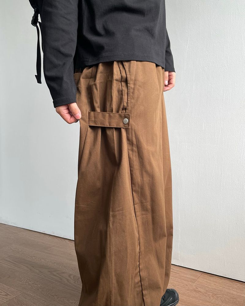 Sans Snap Cotton Pants