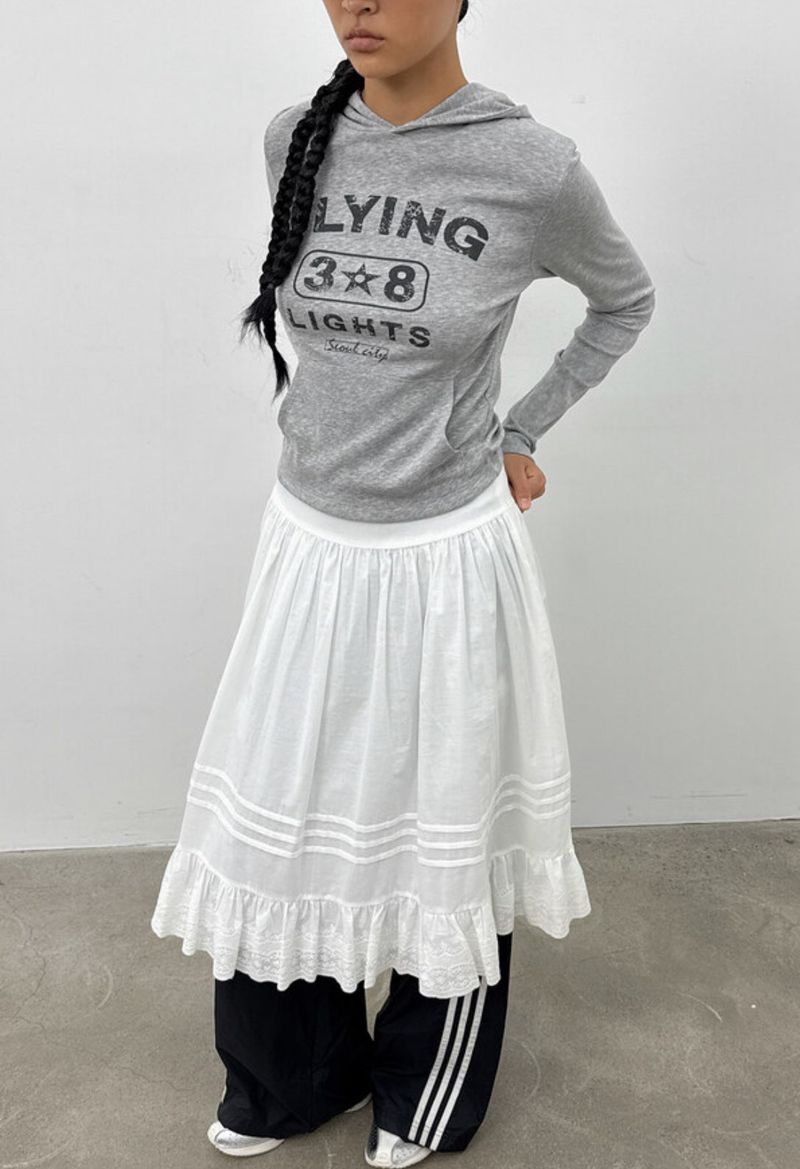 BLACKUP（ブラックアップ）の「[MADE] Whisley Cotton Flare Midi Skirt（Skirts）」