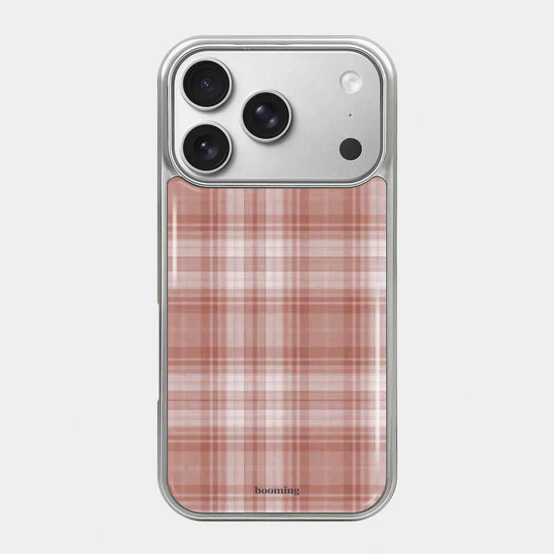 Pure Plaid silver bumper case [3colors]