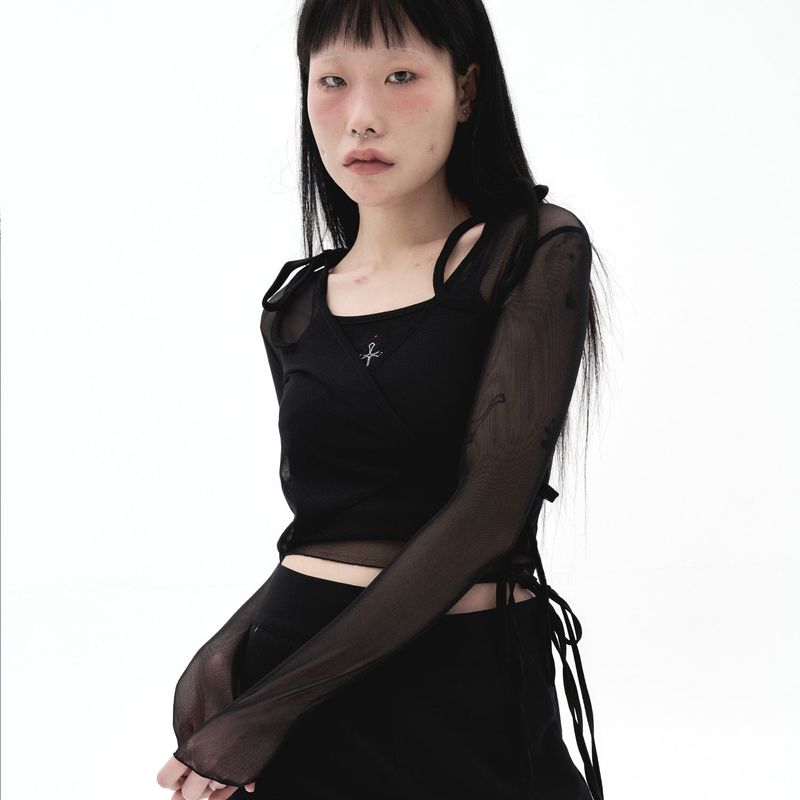 212-mesh wrap t-shirts