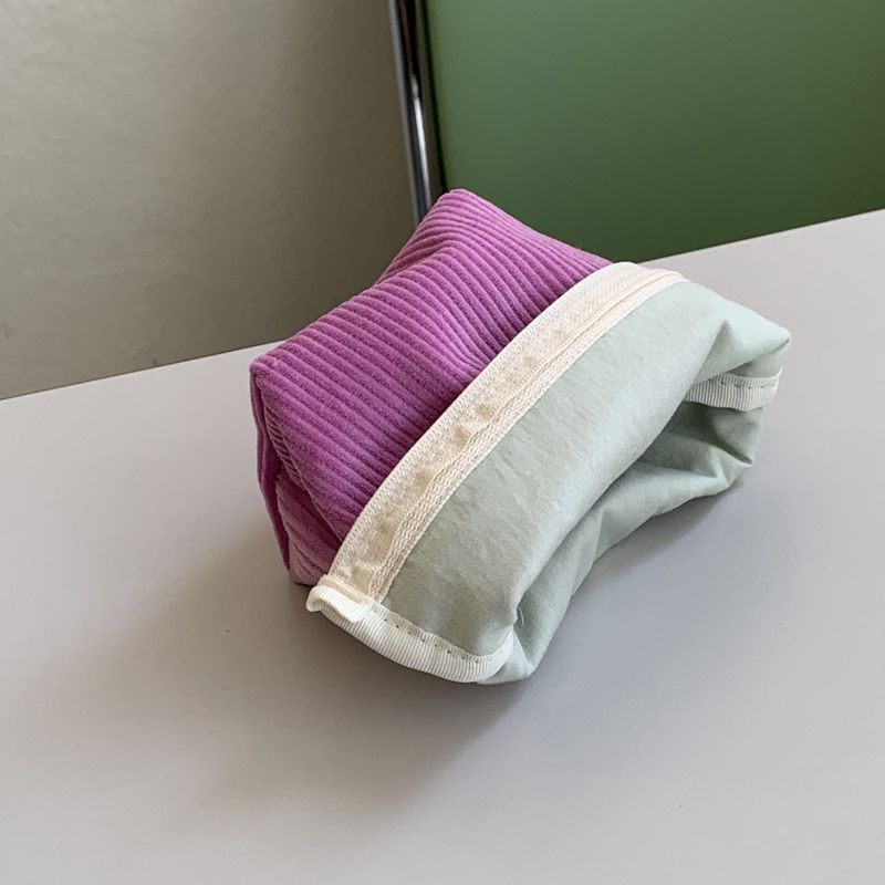 classic pouch_corduroy pinkpurple