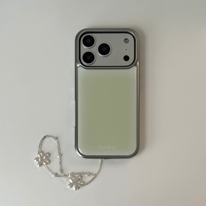 green silver bumper case