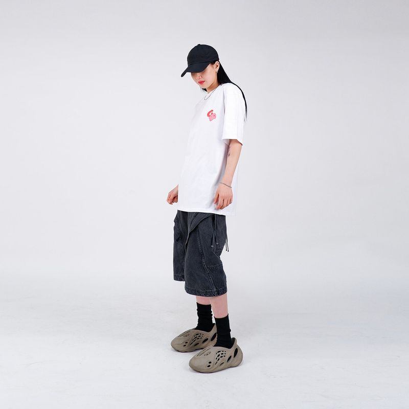 G.O.S. MAIN LOGO TEE - ( White )