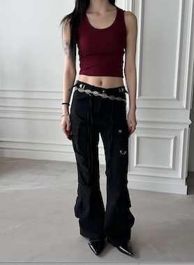 [BASIC ITEM] Rib crop sleeveless(9color)