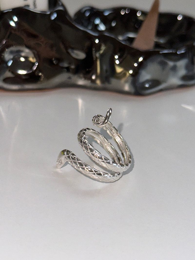 [92.5silver] Snake ring