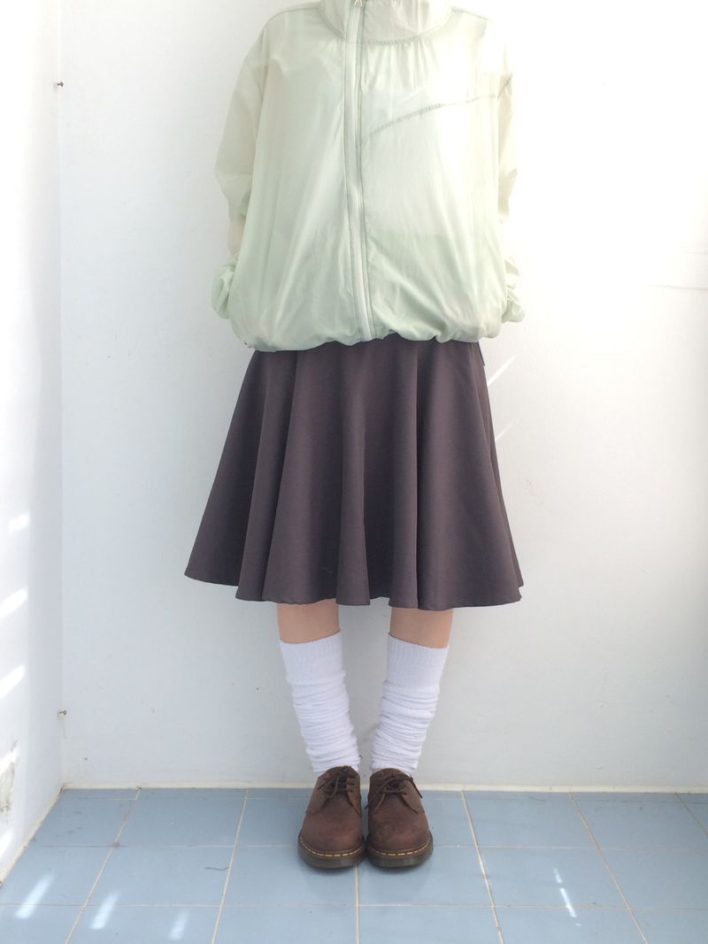A-line rose flare skirt