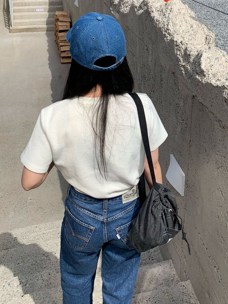 ppocketto sling bag - black denim