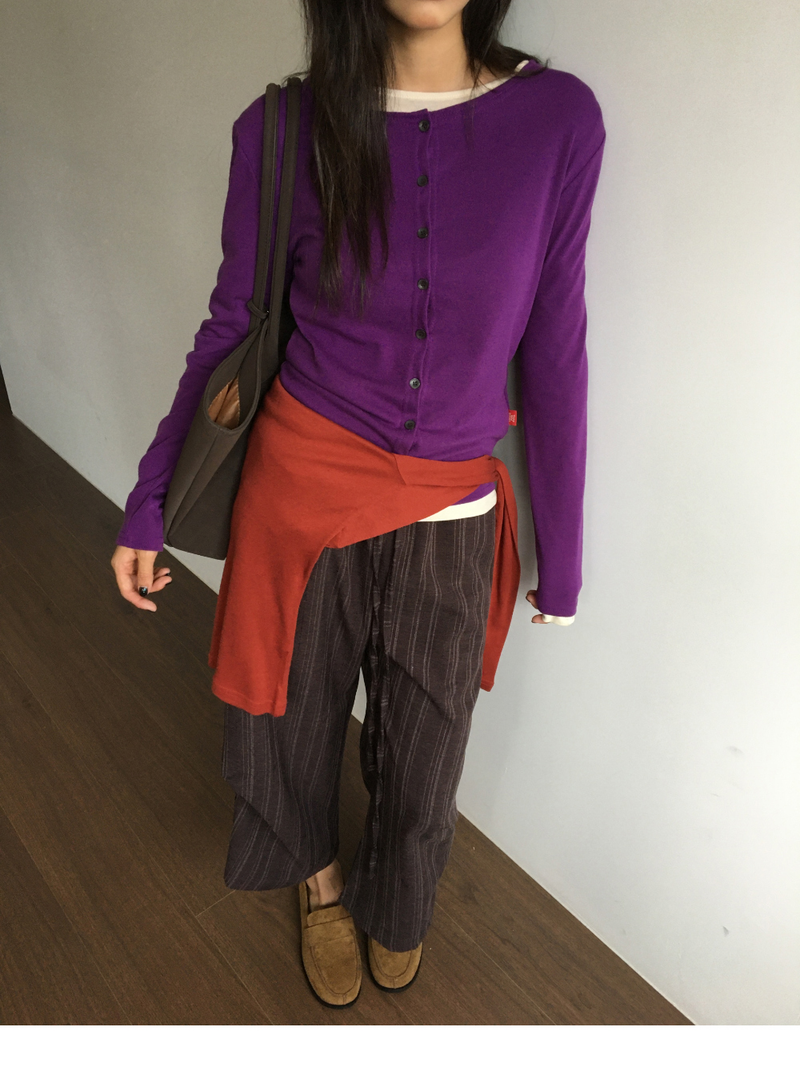 Sienna Button cropped pants (3color)