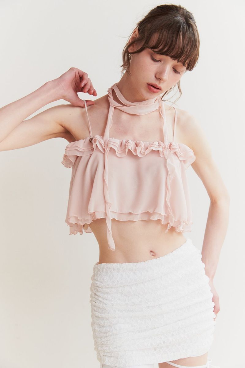 LILY SCARF TOP pink
