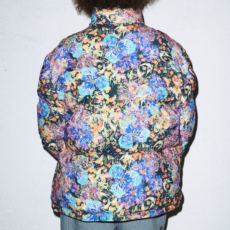 SOLARBALL FLOWER FLAME REVERSIBLE PUFFER BLACK