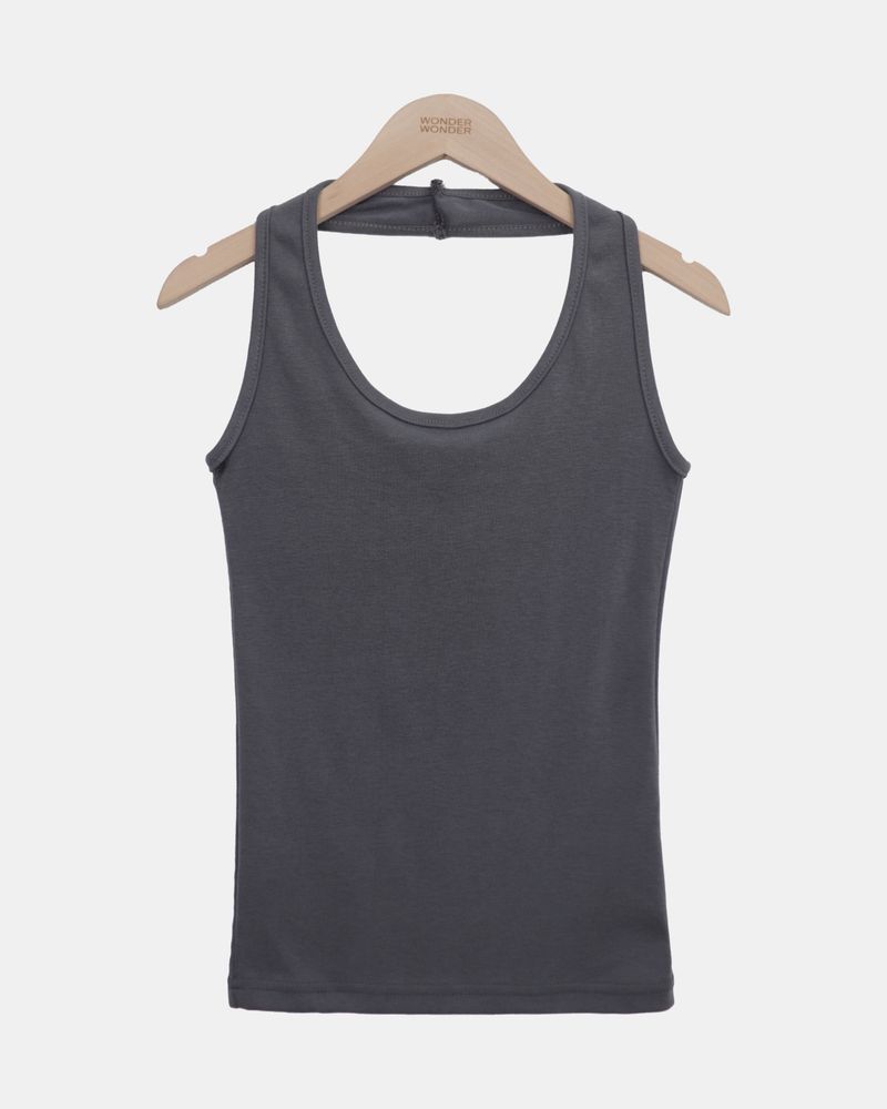 Uzel Halter Neck Slim Sleeveless Top