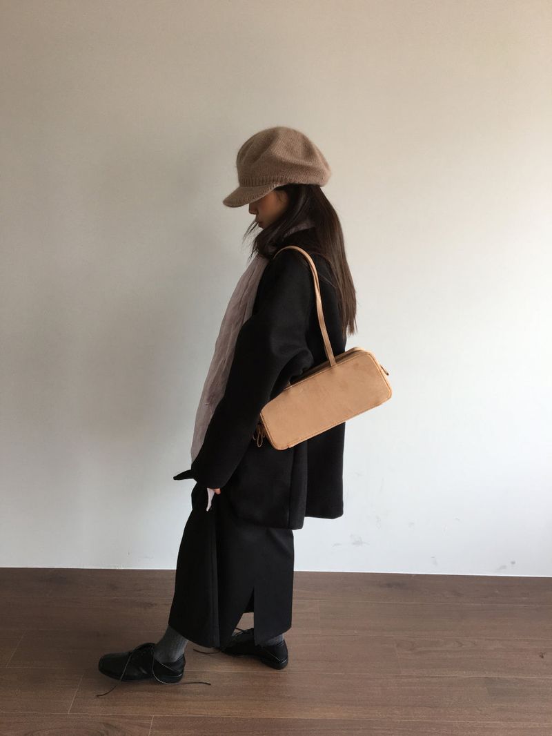 Classic High Neck Half Coat (2 Colors)