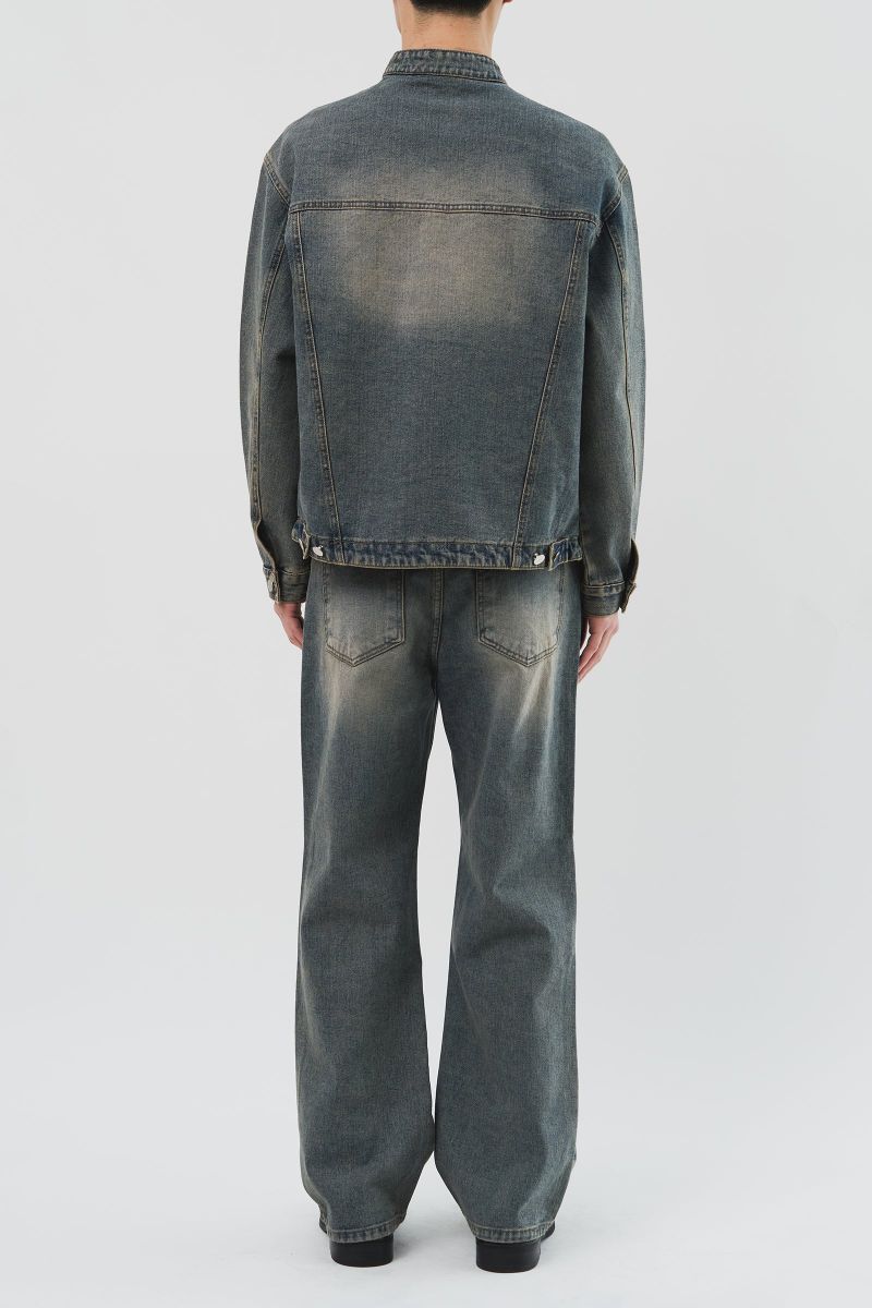 Anti Biker Denim Jacket (3color)