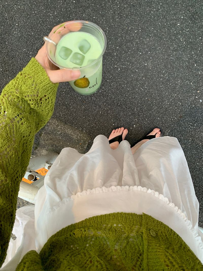 [MADE] Air frill long skirt