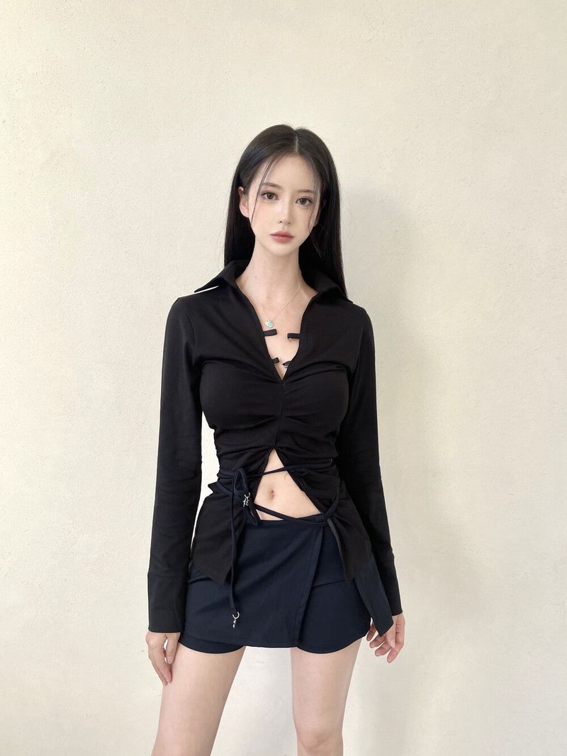 1046. Core string charm mini sk leggings (2color)