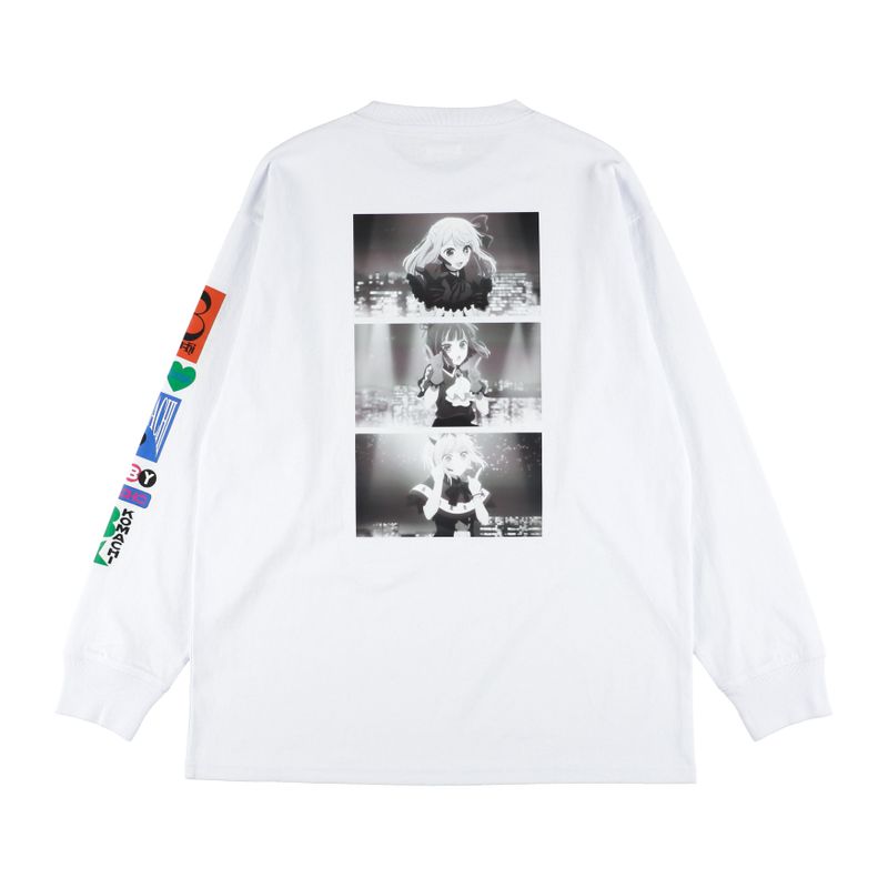 【推しの子】 × 60%（【オシノコ】 × シックスティーパーセント）の「【推しの子】B小町 ロングTシャツ - ホワイト | 60％コラボレーション （トップス）」