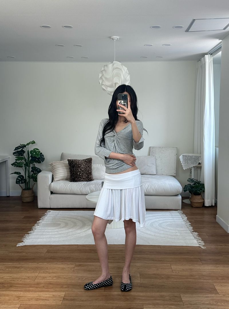 twist drape tee