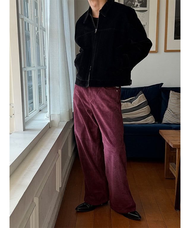 [F/W] Velvet biker collar jacket(2color)