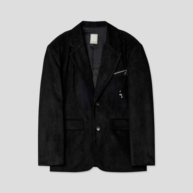 90's Sharoon Suede Zipper Jacket (2 colors)