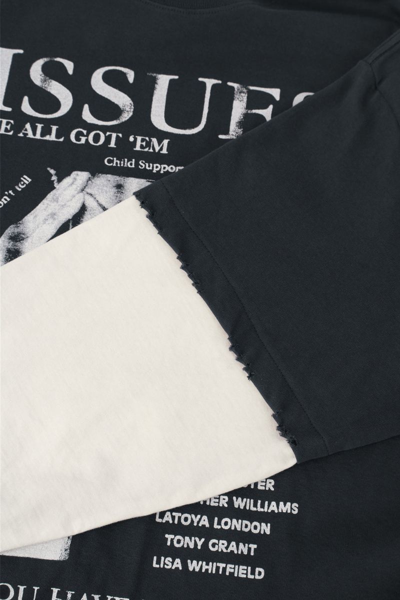 Issue Layered Color-Blocked Oversized Long Sleeve