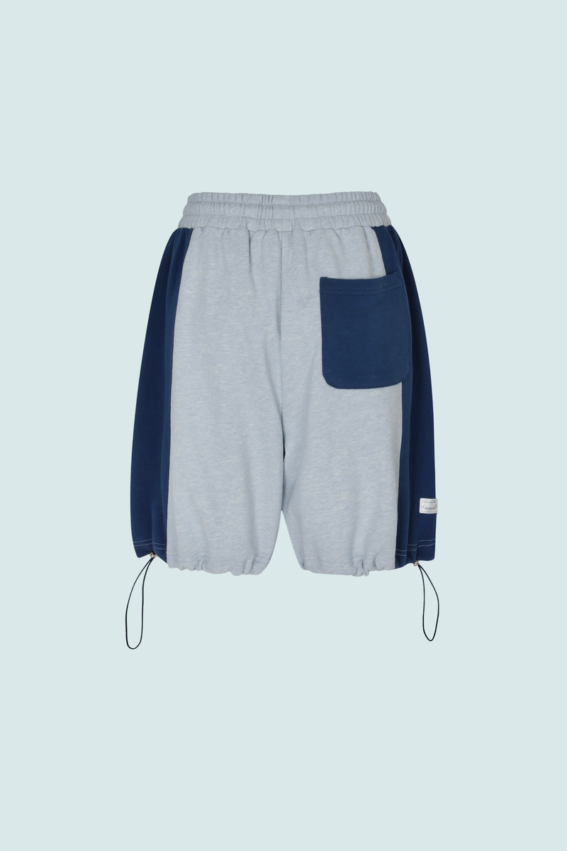 PEACE STRING HALF SWEATPANTS (DARK BLUE)