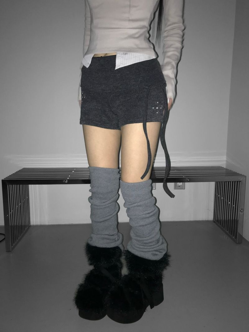 polding stud string shorts(2 color)
