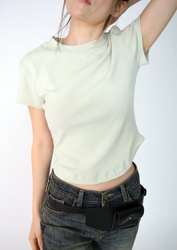 privatelookbook（プライベートルックブック）の「crop rounde T(4color)（Tops）」