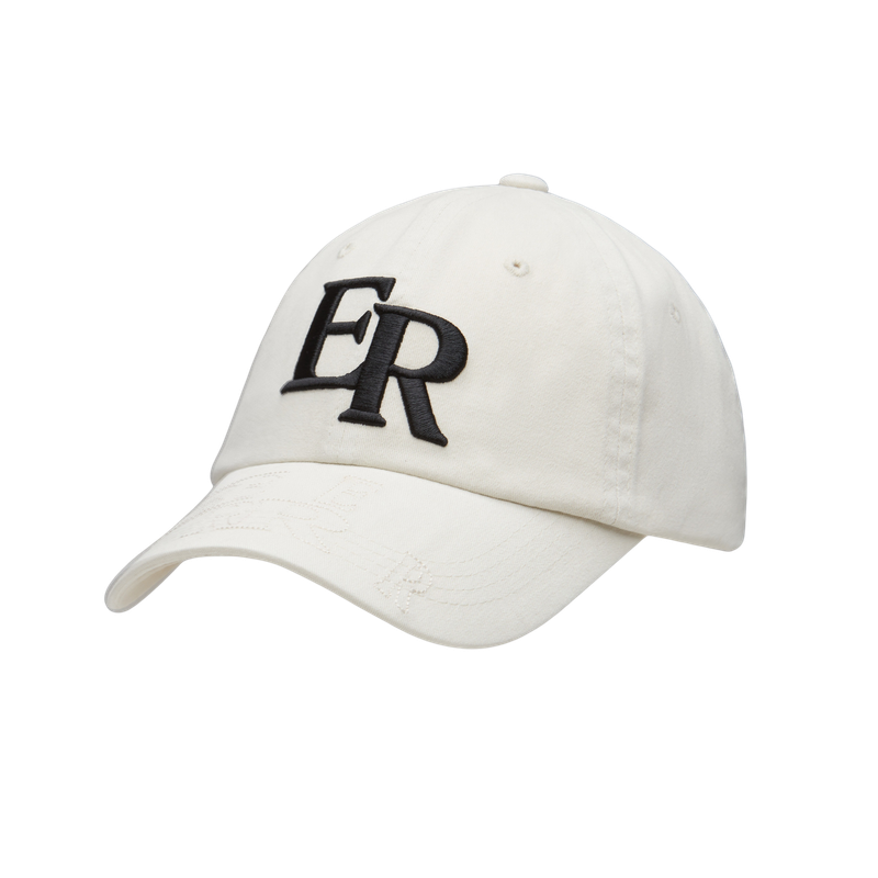 EEERRR visor stitch point Ball cap (Ivory)