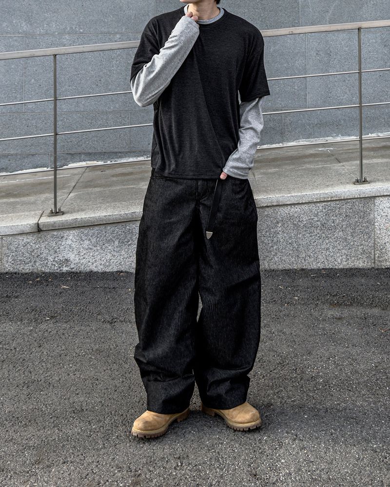 Mix Layered Long Sleeve T-Shirt