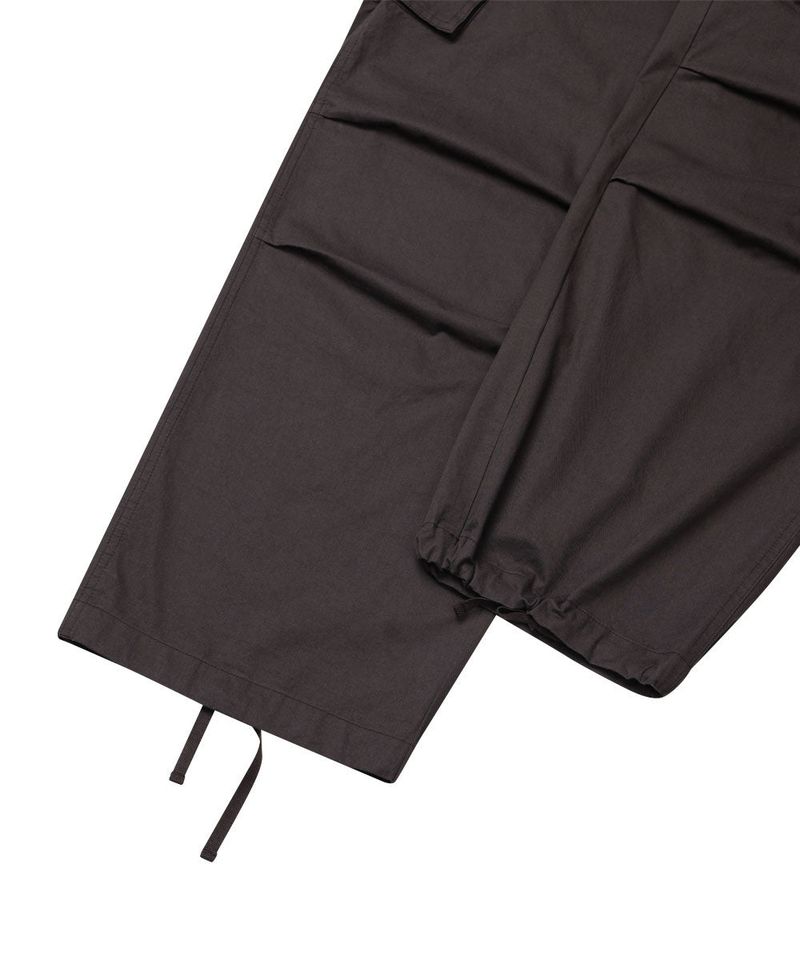 DIAGONAL CARGO PANTS_BROWN