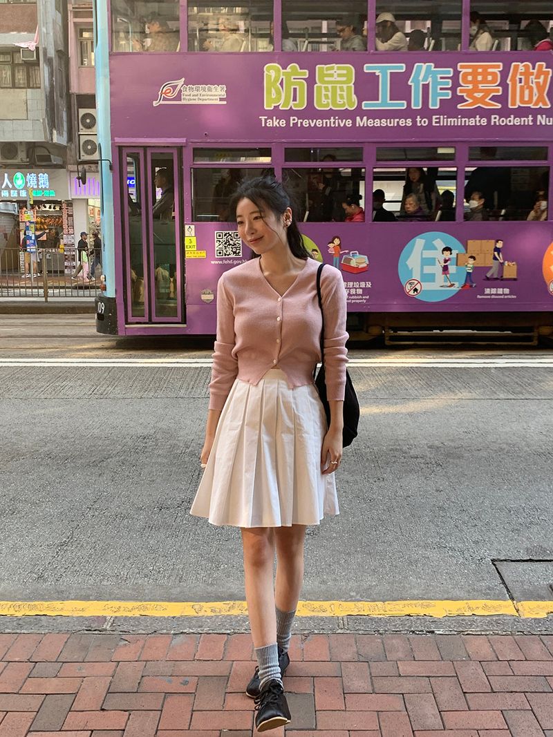 [MADE] Belto pintuck mini skirt