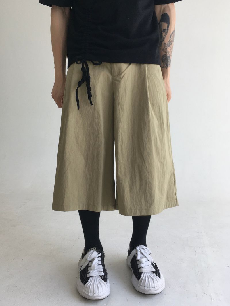 one tuck bermuda pants(2colors)