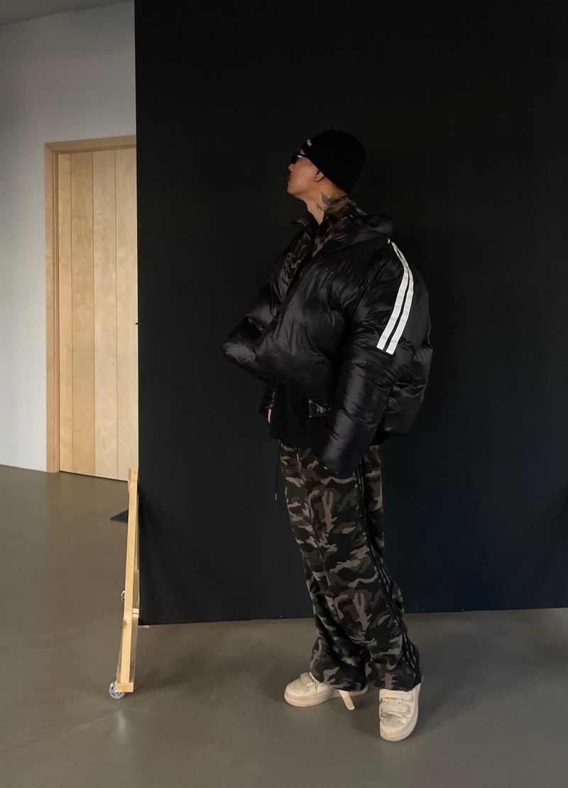 [UNISEX] Track overfit wellon padded jacket