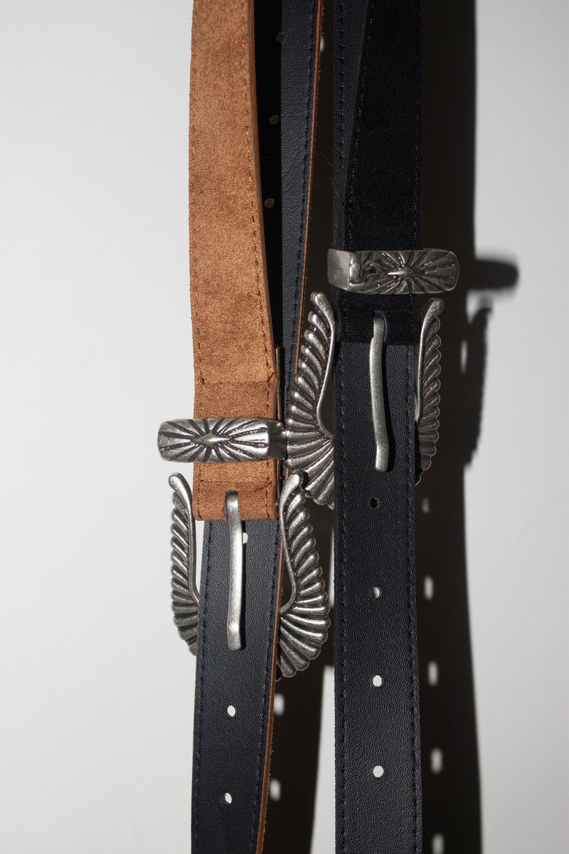 antique suede belt (3 color)