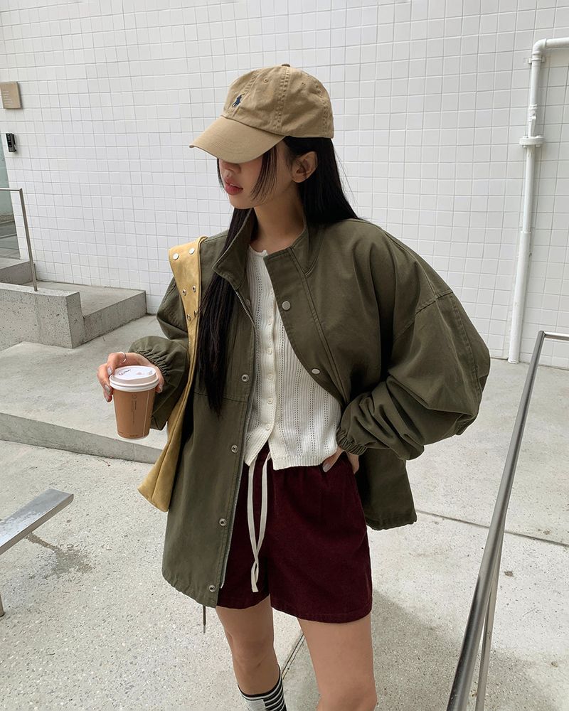 [ORIGINAL] REESE PUNCHING LONG SLEEVE CARDIGAN
