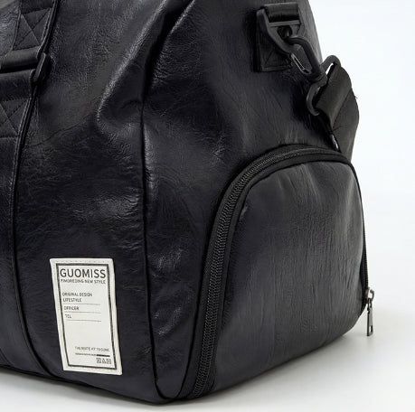 Boarding Leather Boston Bag