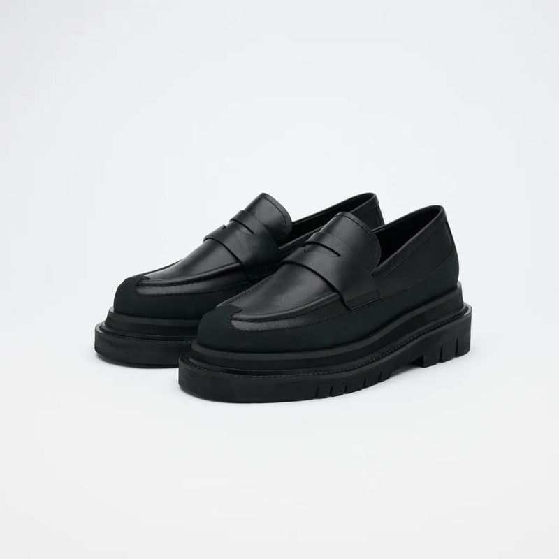 VATIC PENNY LOAFER Nappa leather penny loafers with a 63mm internal and external height increase