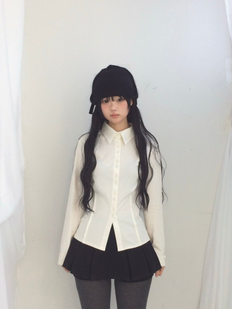 プリーツレイヤースカートパンツ