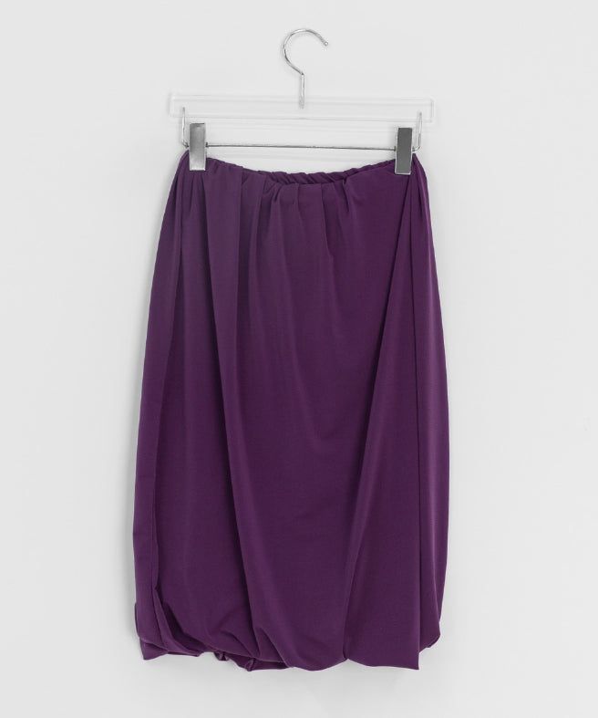 Mafu Balloon Shirring Midi Skirt