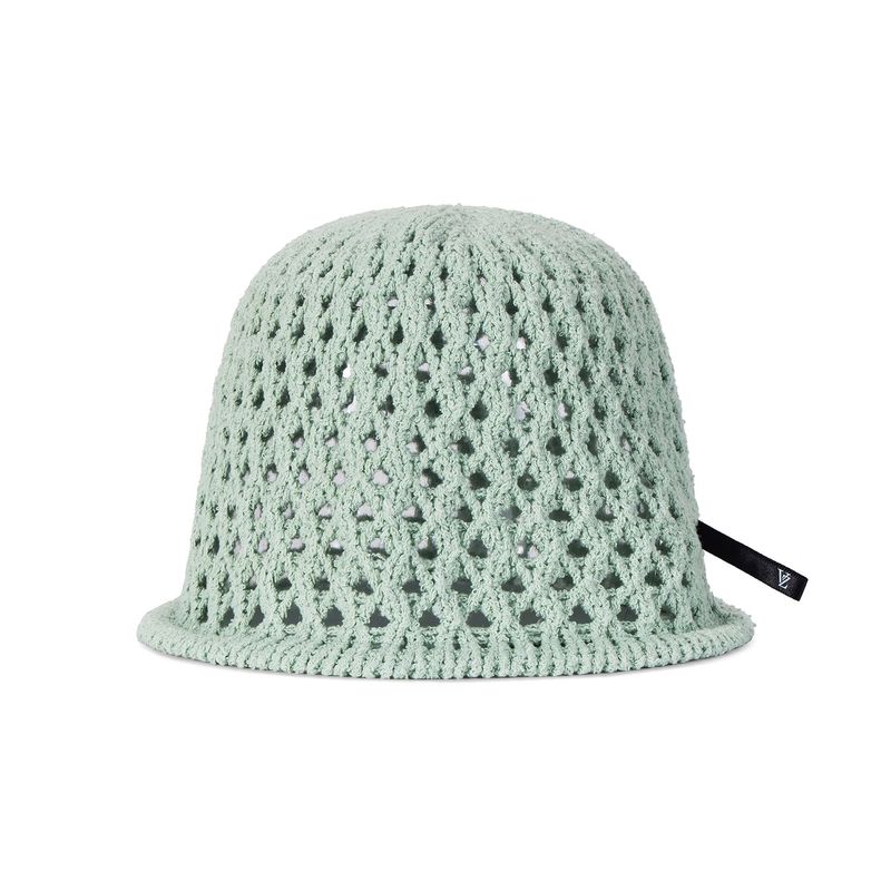 VZ Long Label Punching Knit Bucket Hat / Green