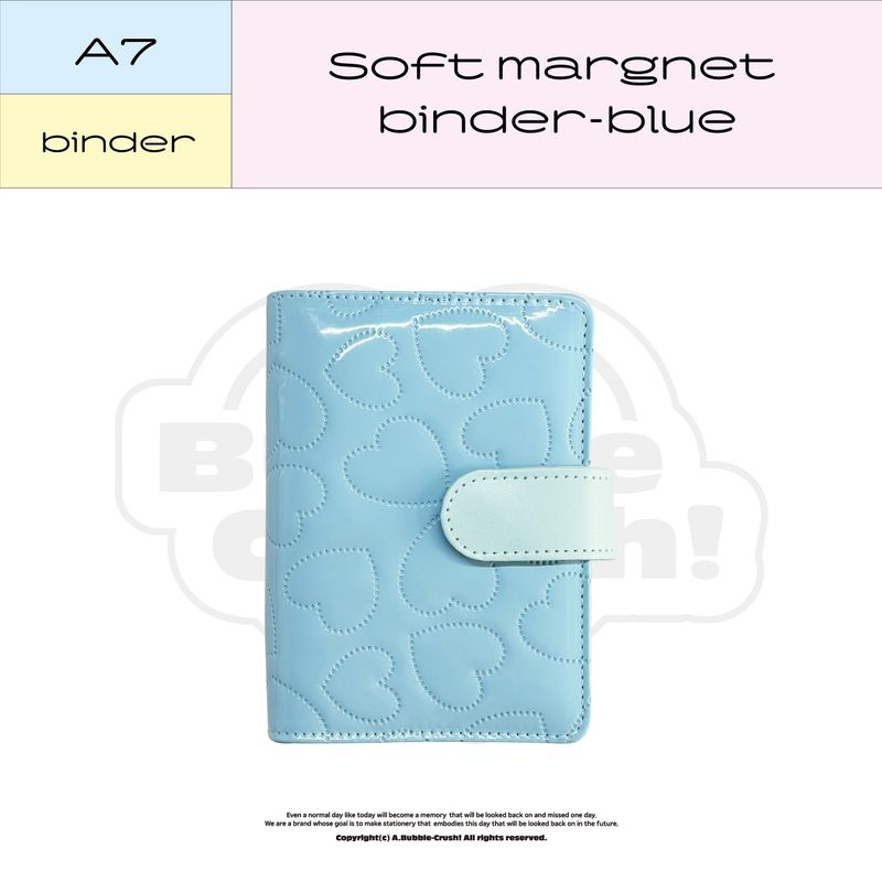 abubblecrush（アバブルクラッシュ）の「A7 soft magnet button binder blue（Smartphone Accessories）」