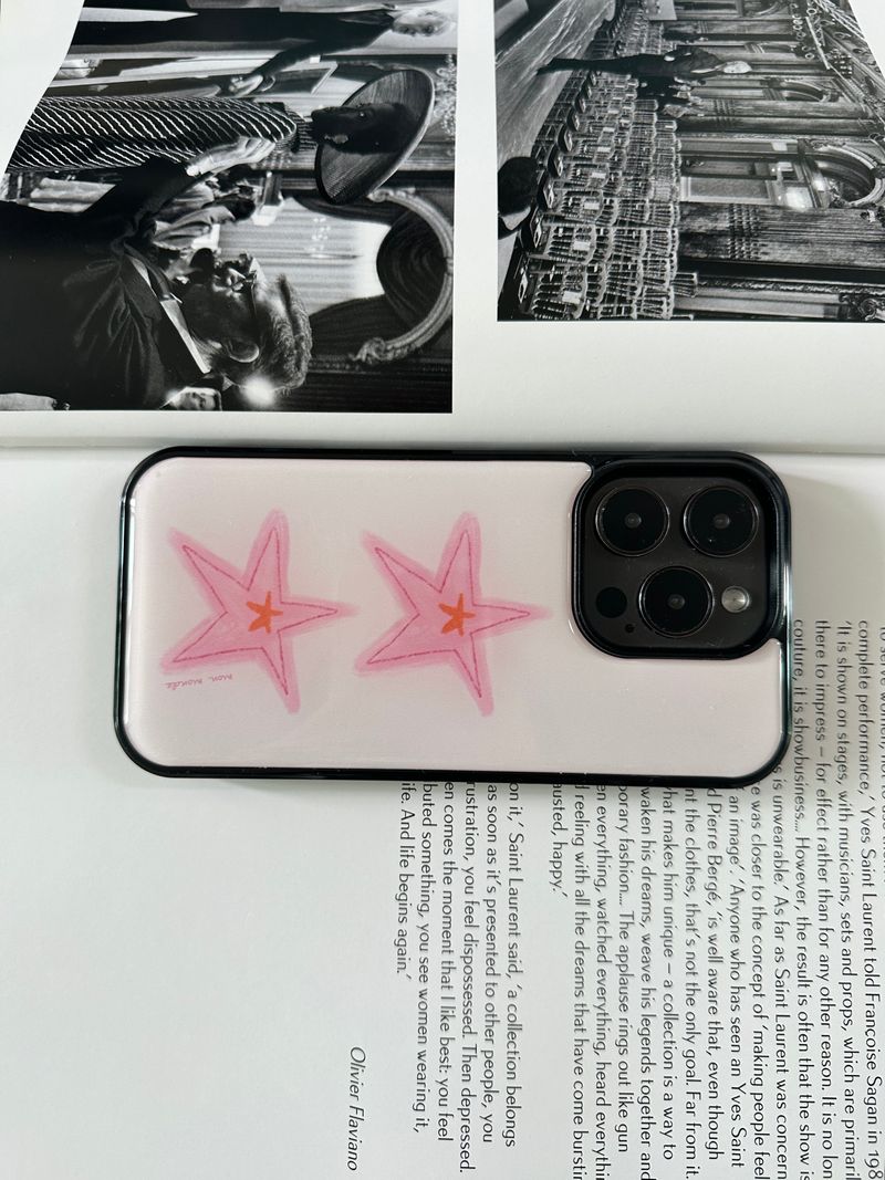 pink star phone case