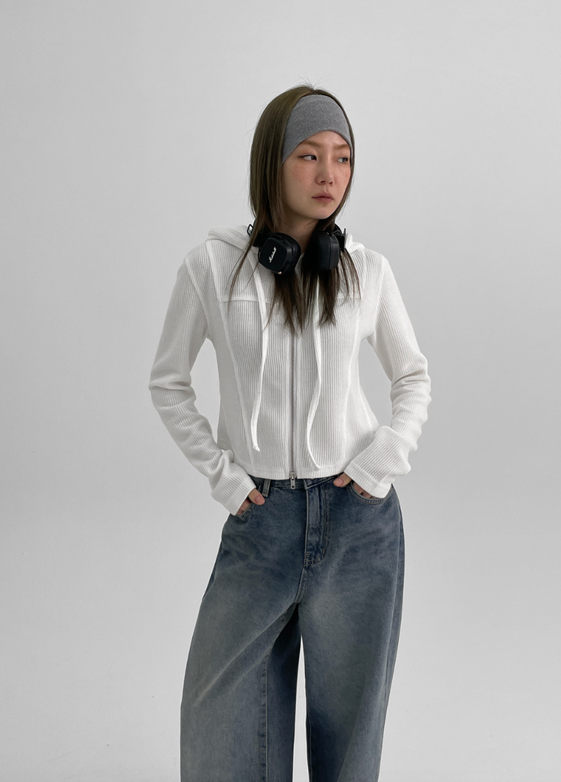BLACKUP（ブラックアップ）の「[MADE] Talker Cut Two Way Hooded Zip-up（Tops）」