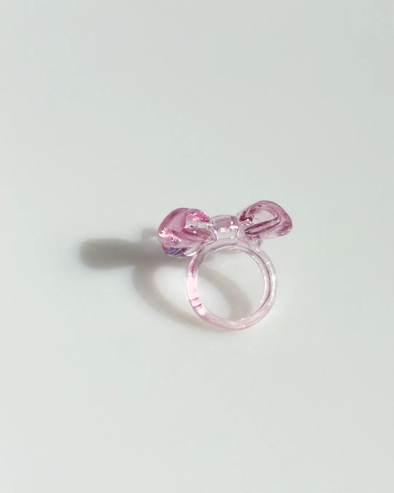 Jelly Ribbon Ring - Pink
