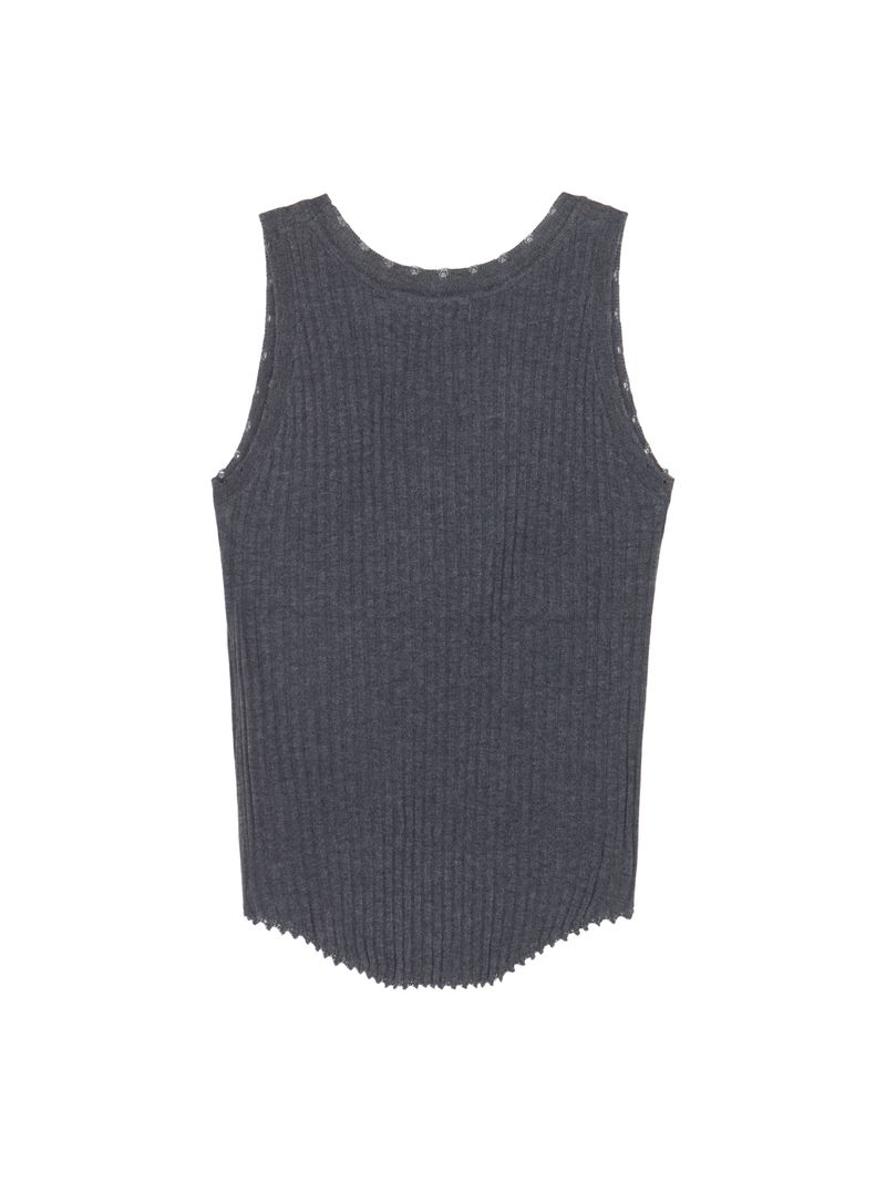 (W) Grain Sleeveless
