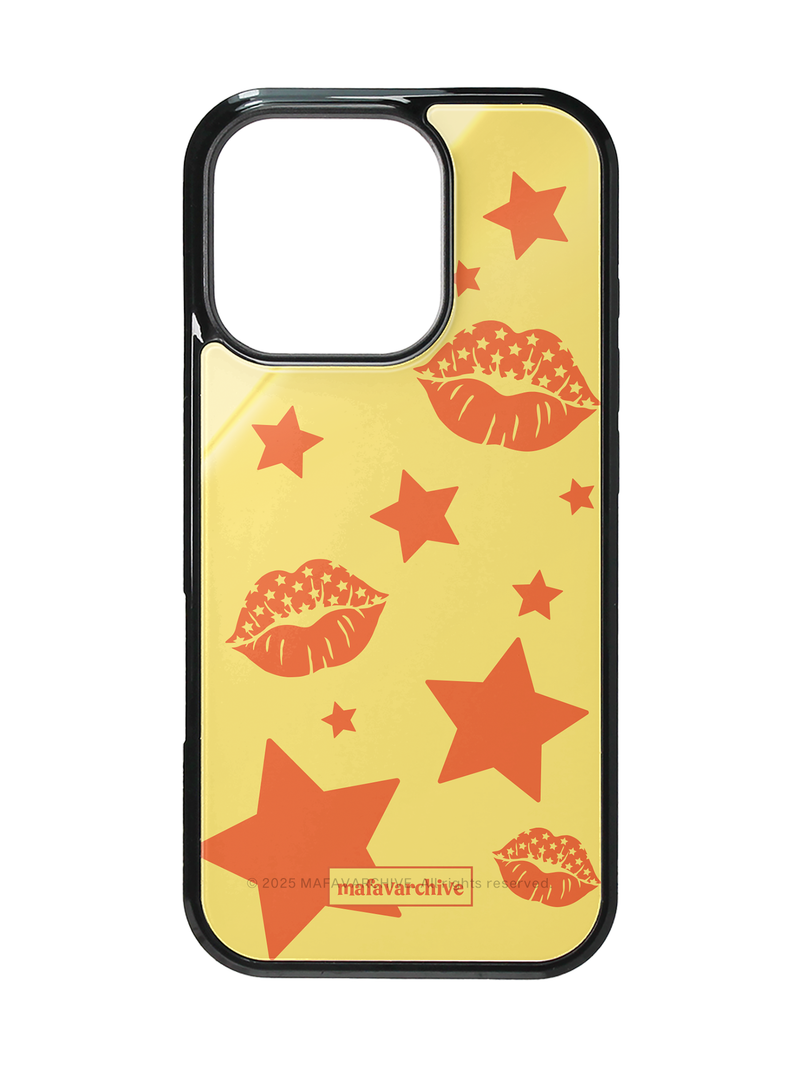 tangerine lips glass case