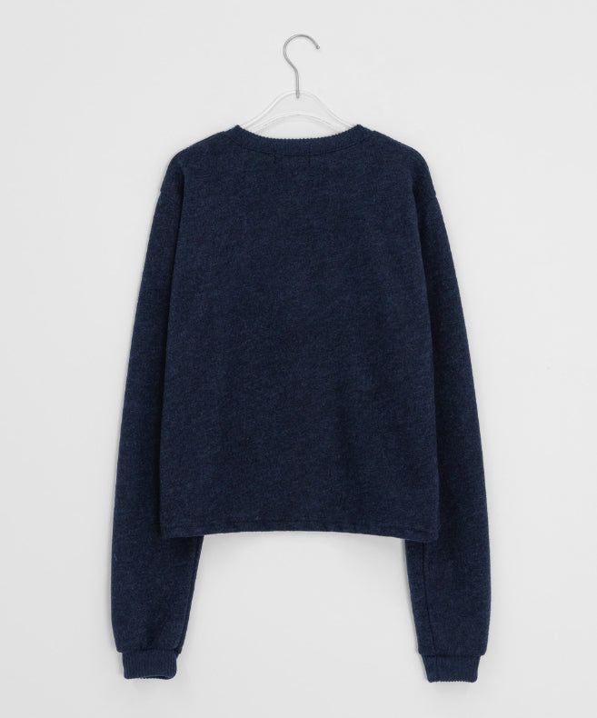 Hehen Argyle Patch Round Over Knit