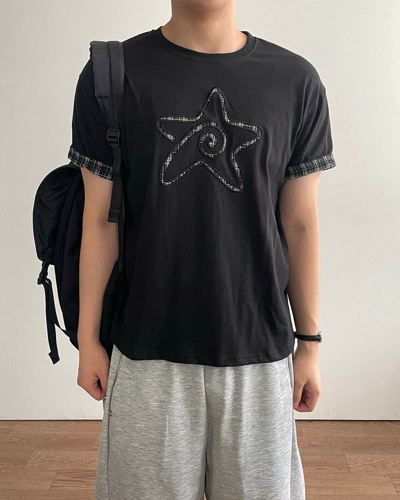 Mard Patch Rol-up Short Sleeve T