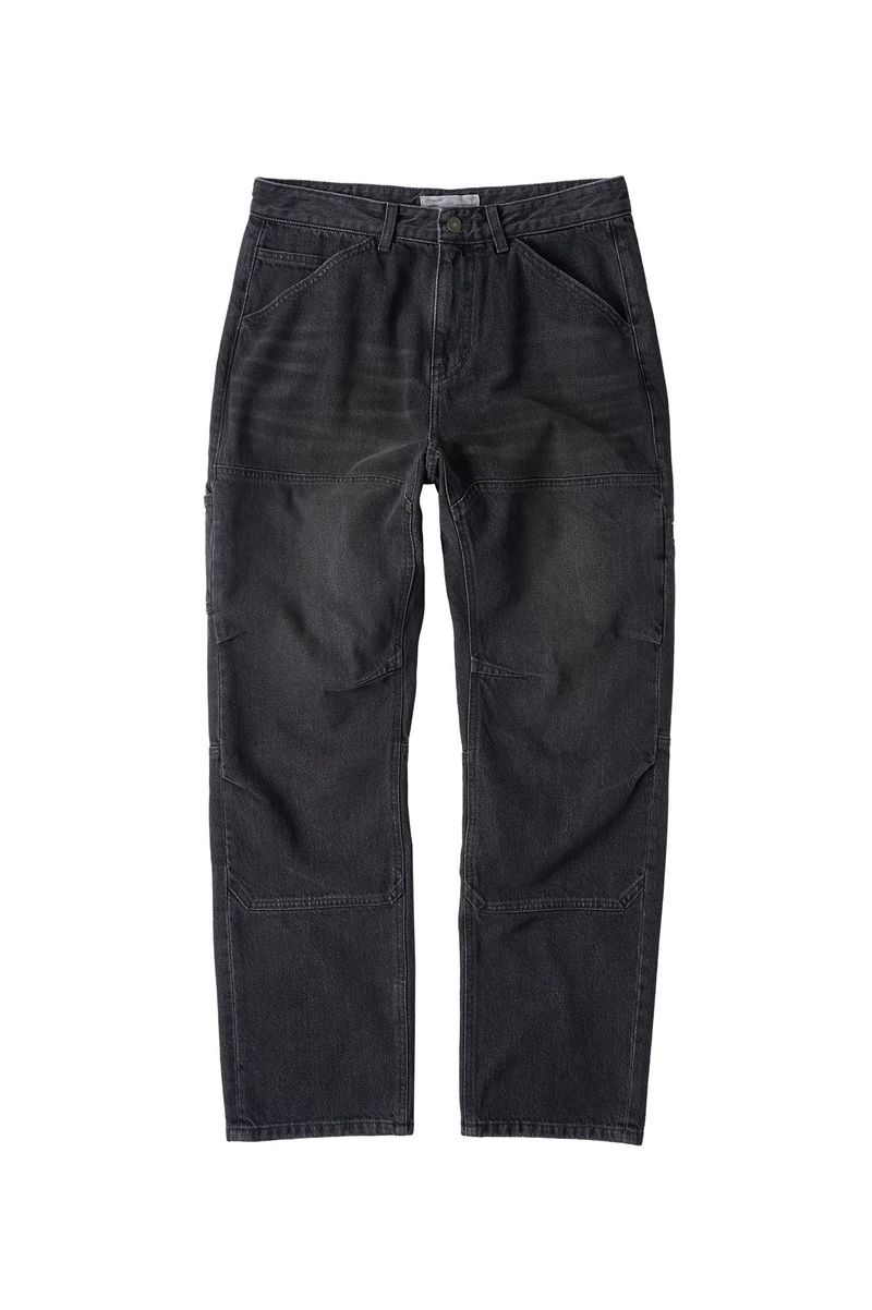 CHOWOO（チョウ）の「Incision Double Knee Carpenter Pants (Washed Black)（Pants）」